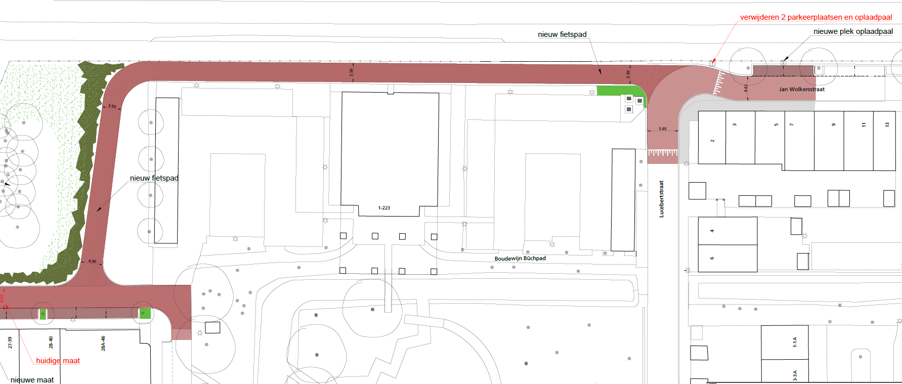 Voorlopig ontwerp fietspad De Verleyding