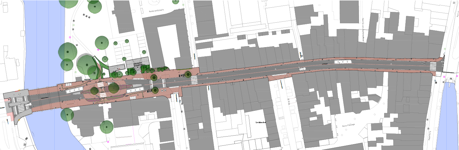 Definitief ontwerp voor de herinrichting van het Noordeinde.