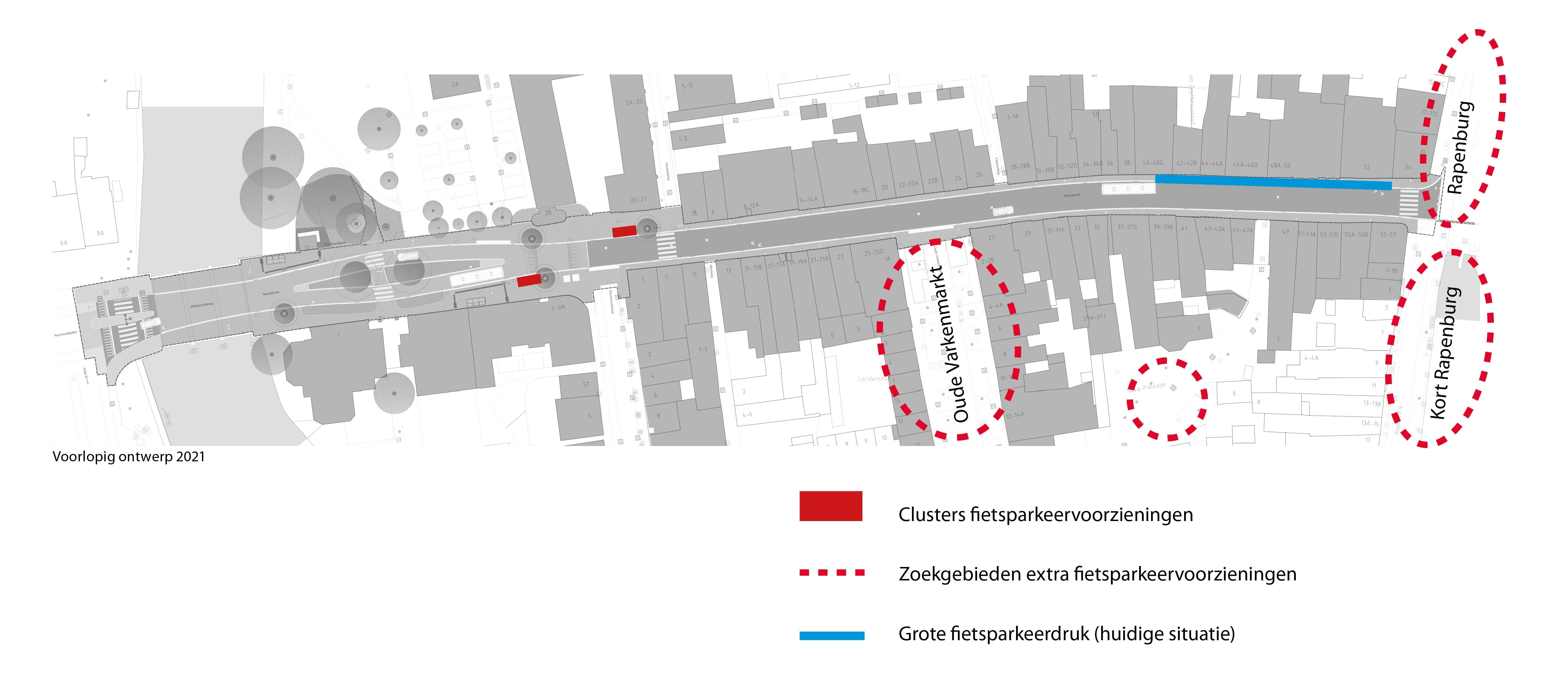 Ideeën fietsparkeren Noordeinde: