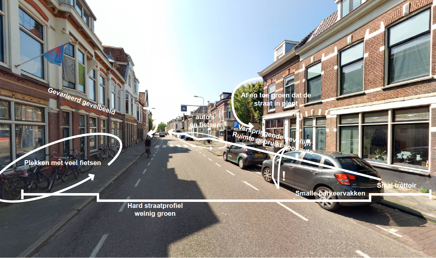 De situatie op de Morsweg nu. 